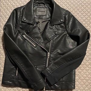 [BLANKNYC] Black Moto Jacket Faux Leather